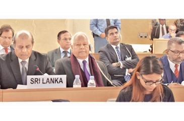 The Sri Lanka delegation at UNHCR meeting in March 2019