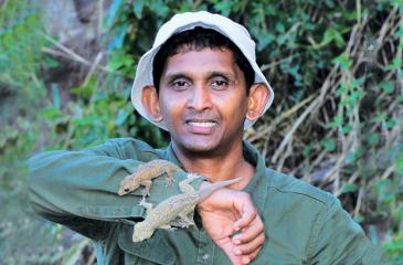Herpetologist Sameera Suranjan Karunaratne