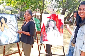 Shenali (left) and Triyana