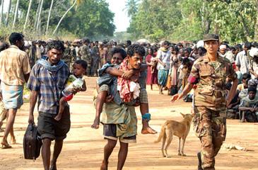 The LTTE kept civilians as a shield for their protection