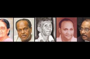 Sirimavo Bandaranaike-V. Ananadsangaree-S. J. V. Chelvanaykam-Appapillai Amirthalingam-Anton Balasingham