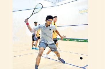 Ravindu Laksiri at the PSA  Championship Down Under