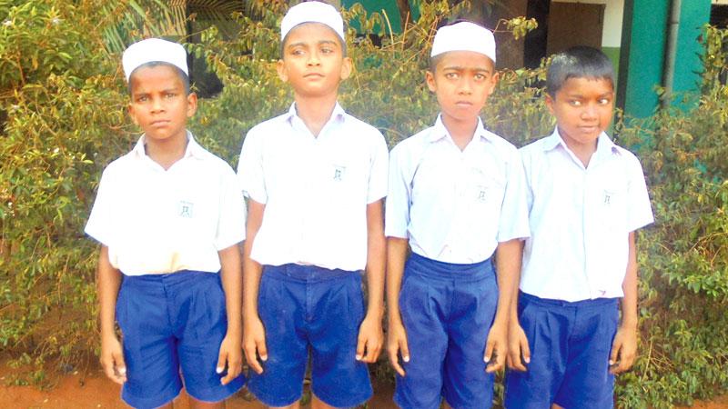 Four students of Iqra Primary School, Hambantota were successful on the Year Five Scholarship Exam 2016. D. Usman became the first in the district with 168 marks and the other three, H. Siyadh Ahamed got through with 162 marks, N.M Farhan Nizamdeen with 151 marks and W. Madhushkumaran with 149 marks.