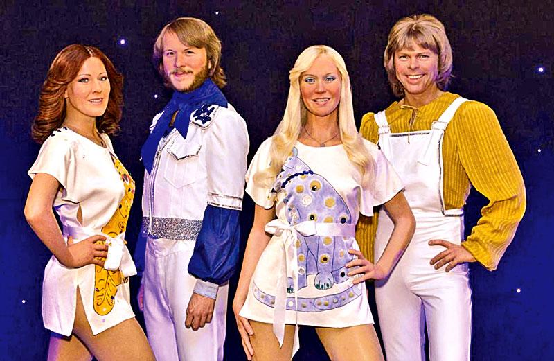 A waxwork of ABBA Getty/Madame Tussuads  