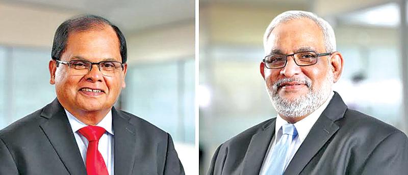 Chairman Dharma Dheerasinghe , Managing Director/CEO Jegan Durairatnam