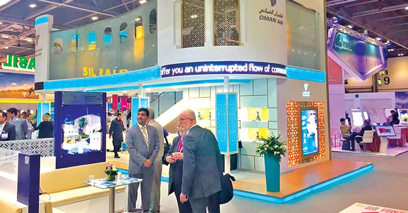 The Omar Air stall at the WTM, London