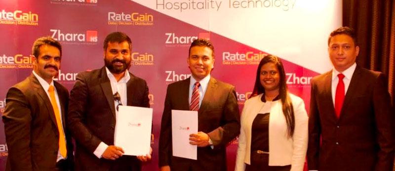 RateGain and JKCS officials at the announcement of the partnership.