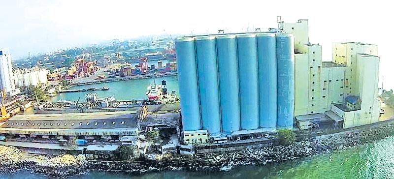 An aerial view of the factory    