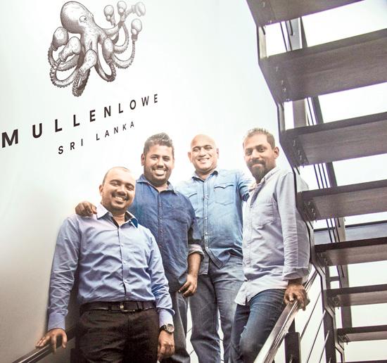 MullenLowe Sri Lanka’s Executive Committee. From left – Director, Client Service, Sean Pompeus; Senior Vice President and Executive Creative Director, Dilshara Jayamanna; Chief Executive Officer Thayalan Bartlett and Vice President and Executive Creative Director, Chandu Rajapreyar.