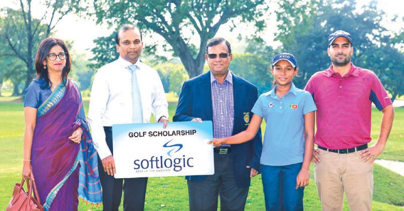 From Left: Niloo Jayatilake, Head of Investment, Softlogic Holdings PLC, Ashok Pathirage, Chairman / CEO, Softlogic Holdings PLC, Priath Fernando, President, Sri Lanka Golf Union, Taniya Balasuriya, Jehan De Saram, Golf Professional, RCGC