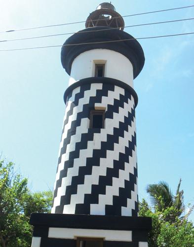 The renovated old lighthouse