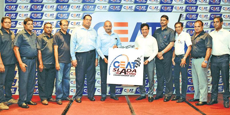 Representatives  of SLADA and  CEAT Kelani Holdings  after signing  the sponsorship agreement.