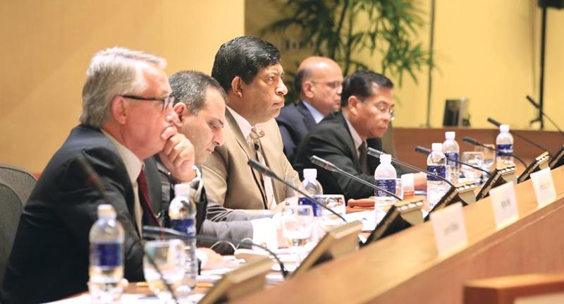 Ravi Karunanayake was also inducted as the chairman of the conference