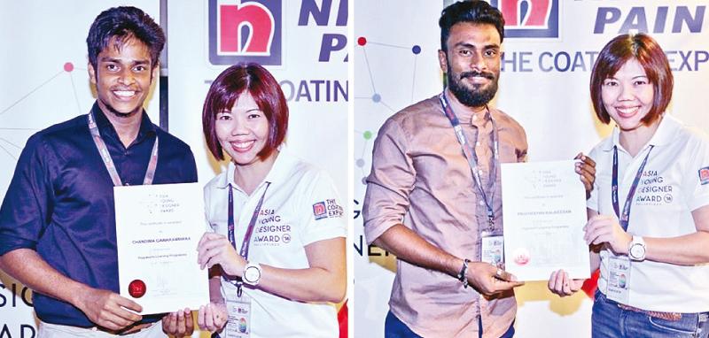 Chandima Gawarammana (left) - University of Moratuwa, Pratheepan Kalaieesan (right) - City School of Architecture (CSA) and Gladys Goh, Group General Manager at Nippon Paint Malaysia Group