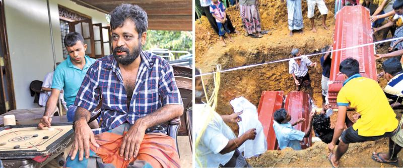 Susantha-Susantha’s family members who died due to the floods being laid to rest.