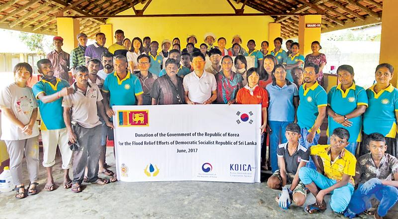 Donation ceremony of school supplies and books  