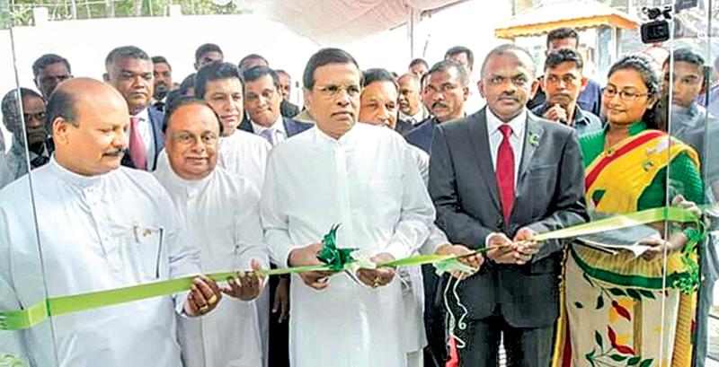 President Maithripala Sirisena opens the plant