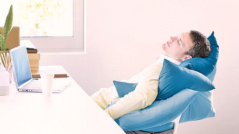 Naps at work can make you more productive. Maybe, don’t be this obvious about it, though.  