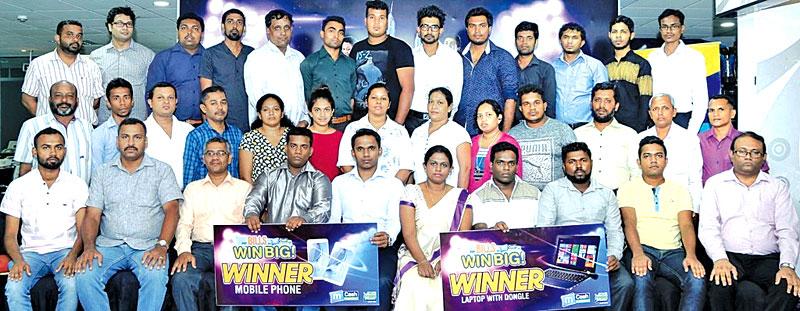 Laptop and Smart Phone Winners of “Pay Bills with mCash to Win Big” Competition