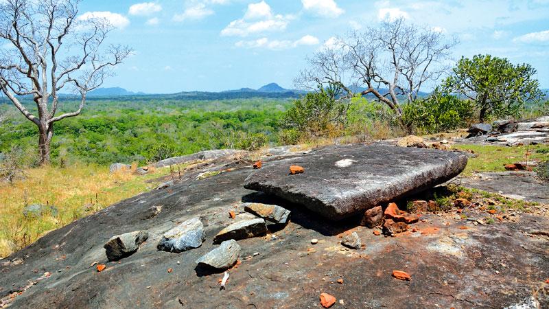 The vandalized archaeological remains at Veheradiulana