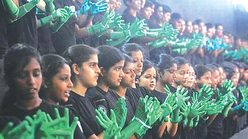 Finger dance performed by students of Gregorian Public School, Maradu.       