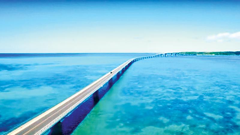Okinawa’s famous 3.5km-long Irabu bridge     