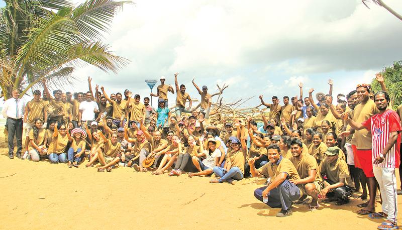 Unity is strength...The beach area community around Turyaa Kalutara, staff of Turyaa Kalutara, TUI staff in Sri Lanka and the staff of Aitken Spence Travels who cleaned the beach.   