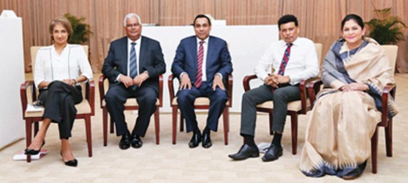 Judges of the final round: From left - Otara Gunewardene, Paddy Withana, President THASL, Sanath Ukwatte, Anton Godfrey and Rosy Senanayake   