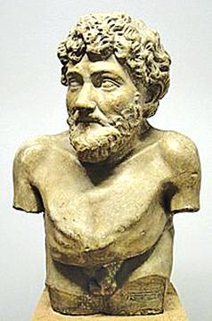 Hellenistic statue claimed to depict Aesop, from the Art Collection of Villa Albani, Rome    