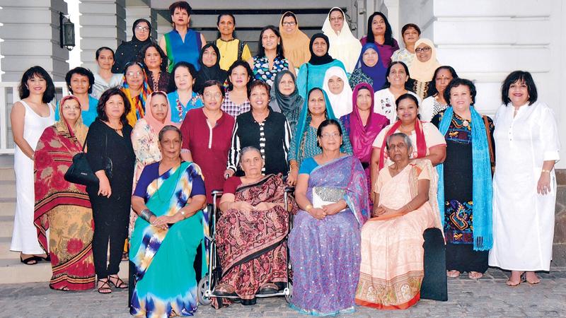 Seated from left - Teachers: Rani Jayawardena, Gulna Saleem, Sarojini Ramakrishna, Vicky Perera. Standing 1st Row: Zaharana, Nilufer, Thuhuri, Emma, Dinara, Zeenathul, Rikaza, Sarah, Shano S, Kherun, Standing 2nd Row: Suzie, Puthri, Rizna, Rozanna, Shehani, Nusrath, Rifaya, Nazima, Sharmini,  Standing 3rd Row: Fareeda, Fazilet, Shareeza, Rhoda, Razia, Fazeela, Fathima,  Standing 4th Row: Hafiza, Amrita, Razeena, Mariya, Masuma, Aziza and Sugra 