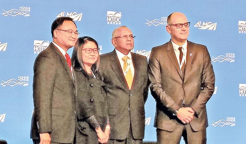 The role of the Port of Colombo in facilitating imports and exports and supporting trade with India and other subcontinent countries was expounded upon by Colombo International Container Terminals at the 2017 Asian Logistics and Maritime Conference in Hong Kong. The presentation made by Chief Business Development Officer of CICT, Tissa Wickramasinghe (second from left) explored aspects of the Port value chain and the importance of the Port of Colombo to its stakeholders including clients, other users, the i