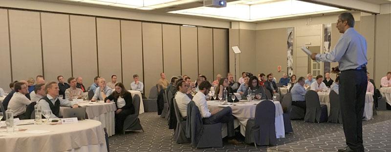 MTI’s International HR Consultant Darshan Singh engaging with the  European Audience in Marbella, Spain.    
