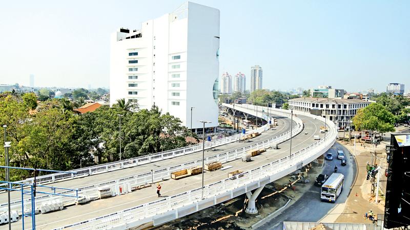 The Rajagiriya flyover (Pix: Thilak Perera)