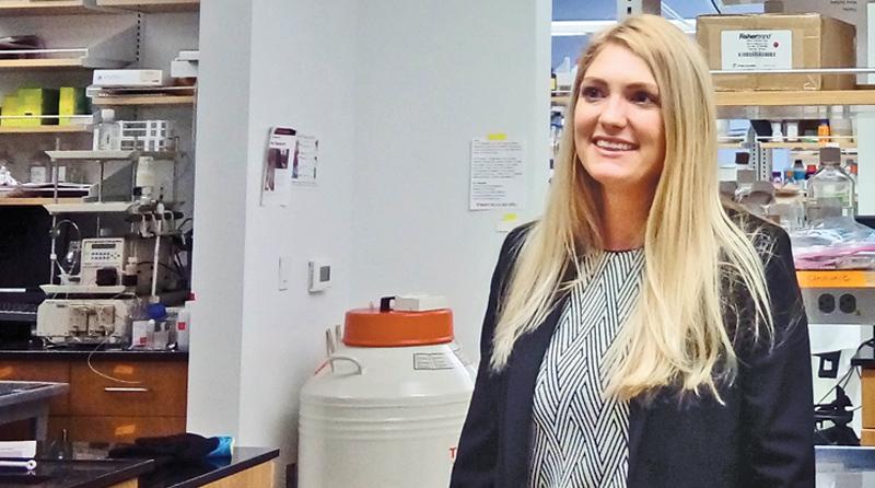 Sinead Miller at her laboratory at the Wond’ry