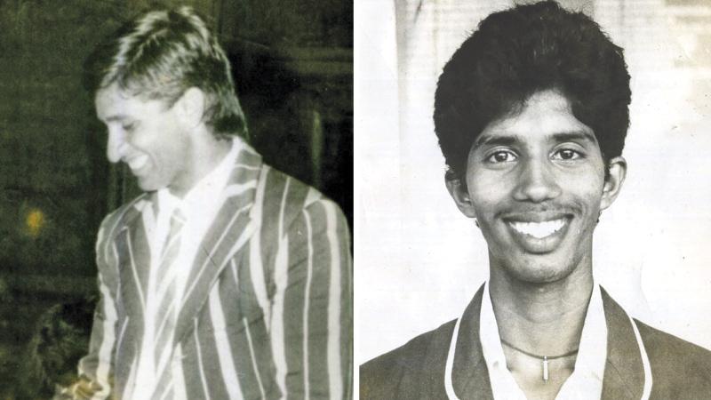 Past winners of the Observer Schoolboy Cricketer : Sanjeeva Ranatunga(1988) and Kumara Dharmasena (1989) PIC: LAKE HOUSE MEDIA LIBRARY
