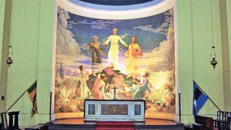 The mural inside celebrates 50 years this year (Painted 1968)  