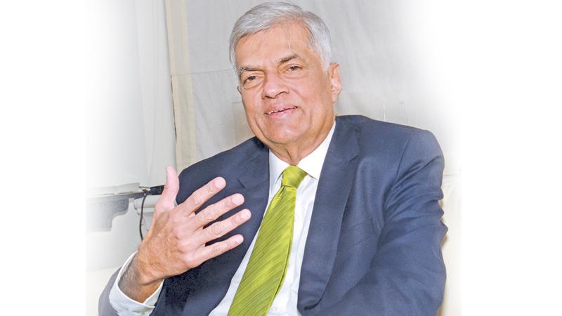 Prime Minister Ranil Wickremesinghe  Pix: Wimal Karunathilake