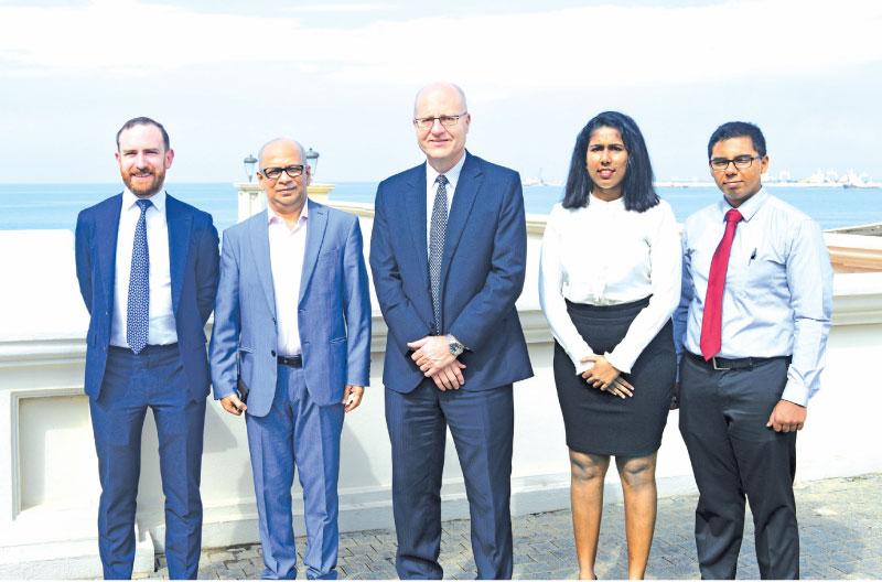 Lazard and MTI officials in Colombo