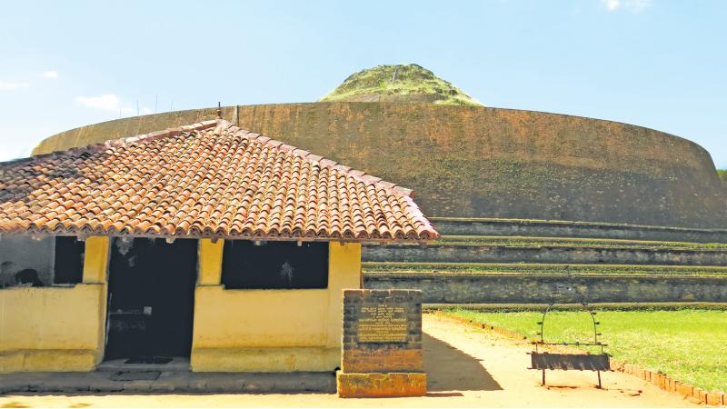 MAGNIFICENT SIGHT: A section of the massive Chaitya of Yudaganawa and shrine-room