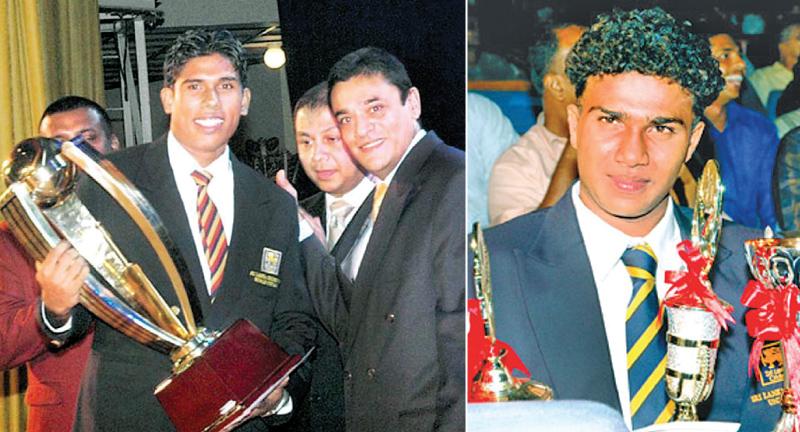 Past winners of the Observer Schoolboy Cricketer : Gihan Rupasinghe, Nalanda College Schoolboy Cricketer Award winner 2006 and Malith Gunetilleke, Ananda College Schoolboy Cricketer Award winner 2007