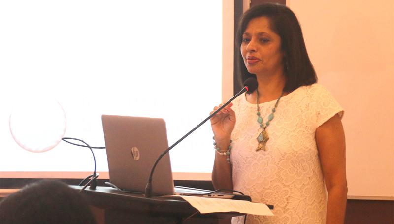 Parveen Dassenaike, Managing Director United Ventures making the presentation