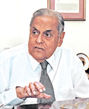 W.T. Ellawala, President of the Sinhalese Sports Club. Pic: Vipula Amarasinghe