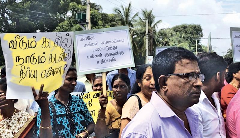 Protest in Jaffna against predatory micro finance companies