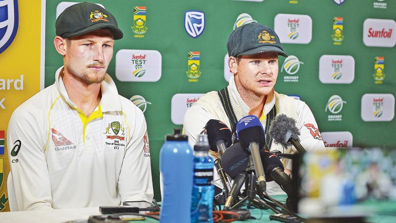  Cameron Bancroft and Steve Smith