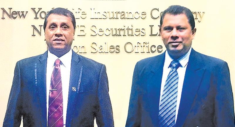 Pictured here are Ceylinco Life’s Deputy General Managers Manjula Thenuwara (right) and Wasantha Wijesinghe during their training at New York Life.   