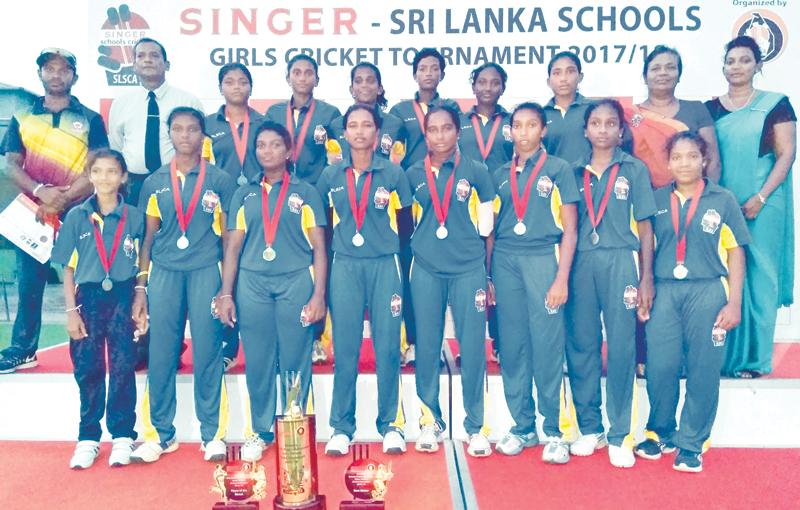  Girls from Devapathiraja College in Galle pictured here in this photo after winning the 2018 title are some of the players who will be able to nudge the judges. The champion girls team comprise Nilakshana Sandamini (captain), Kavisha Dilhari, Sathya Sandeepani, Pooja Rashmi, Suleesha Sathsarani, Umesha Thimeshani, Sachini Nisansala, Thileeshiya Chathurangi, Imesha Dulani, Shikhari Nuwantha, Ihara Sewwandhi, Ishara Sanjeewani, Sumudu Nisansala, Sapna Madubhashani and Shashika Imalshi who were coached by Mah