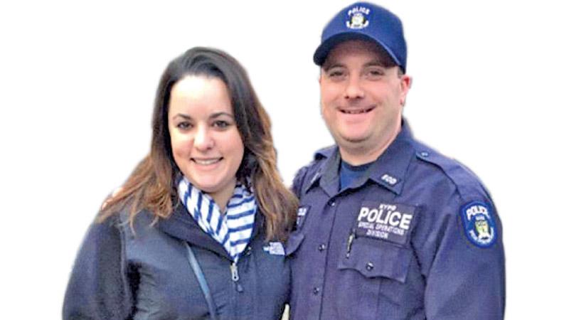 NYPD Officer Michael Colangelo (right) and his wife Katherine Berger.                                                                         NYPD Officer Michael Colangelo (right) and his wife Katherine Berger.- Facebook   