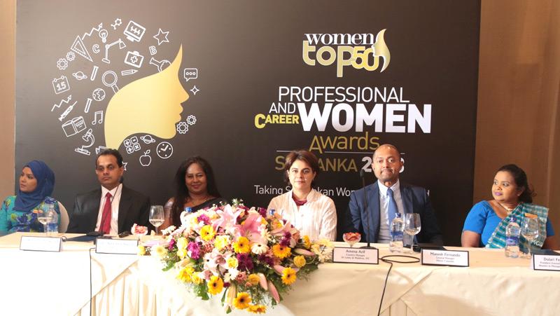 The head table at the launch of Women in Management Awards. Pic: Chaminda Niroshana