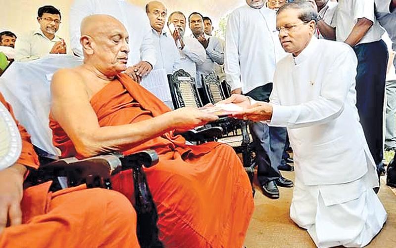 Maduluwawe Sobitha Thero was the architect and spiritual leader of the common opposition movement in 2015 