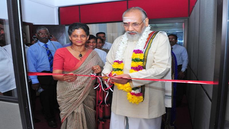 Northern Province Chief Minister C.V.  Vigneswaran and Chairperson and Chief Executive EDB Indira Malwatte  open the new office  
